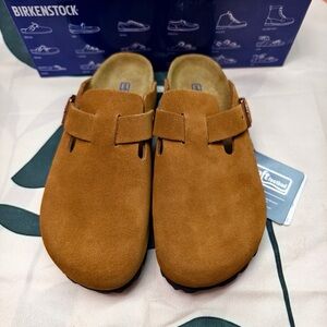 🌟 Birkenstock Boston | Cork footbed and suede upper | New with tags